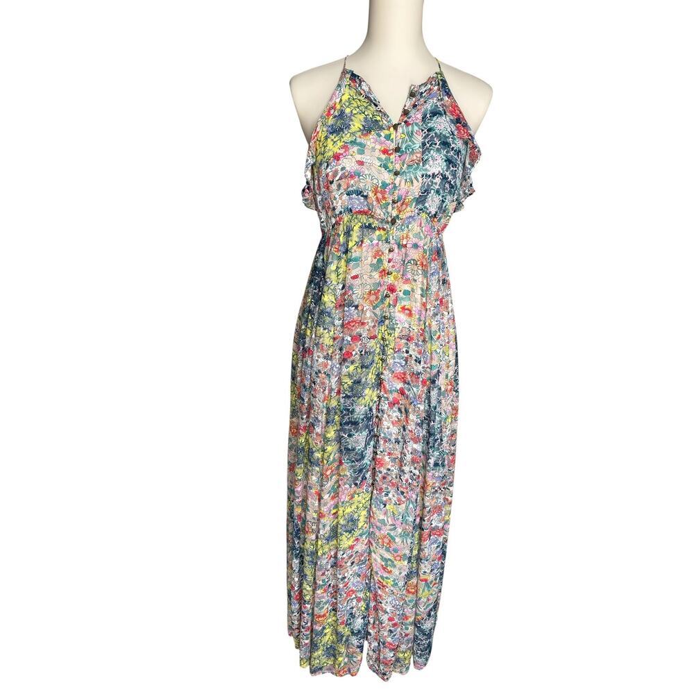 Anthropologie Meadow Rue Floral Maxi Dress Boho Romantic Cottagecore Small